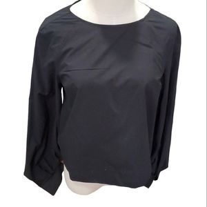 Babaton black woman's pullover balloon sleeves top size s